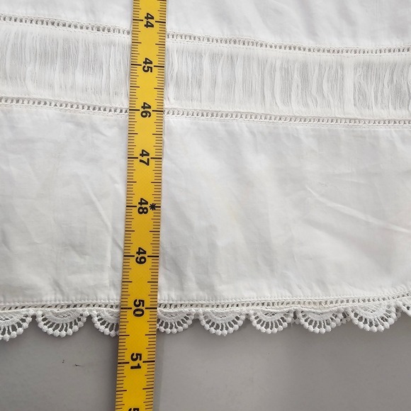 Ulla Johnson Isadora Dress Cowrie White Fit Flare Size 12 100% Cotton Resort NWT - Picture 9 of 11